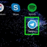 Vind kontakte in telegram op android