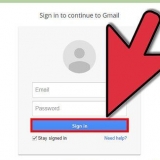 Voer kontakte uit gmail uit