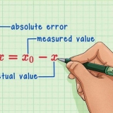 Bereken die absolute fout
