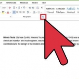Keep die eerste reël van elke paragraaf in word in