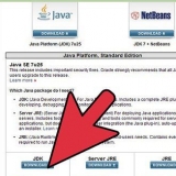 Laai af, installeer en laat loop die jdk