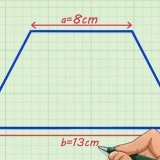Berekening van die oppervlakte van 'n trapezium