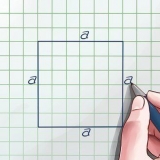 Bereken die oppervlakte van 'n vierkant deur die diagonaal te gebruik