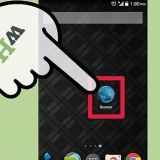 Die beginbladsy van die android-webblaaier instel