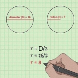 Berekening van die radius van 'n sfeer