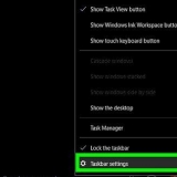 Versteek die taakbalk in windows