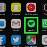 Vee spotify se waglys op iphone of ipad uit