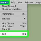 Verwyder discord op 'n rekenaar of mac