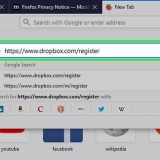 Begin om dropbox te gebruik