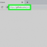 Skep 'n rekening in github
