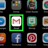 Vee 'n rekening in die gmail-toepassing uit