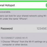 Koppel 'n rekenaar aan 'n hotspot