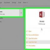 Skep 'n databasis met microsoft access