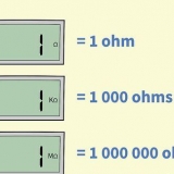 Lees 'n digitale ohmmeter