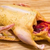 Een eend grillen