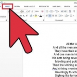 Skep jou eie kop- of voetskrif in word