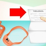 Een elektroniese opleidingsband gebruik