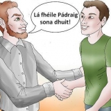 Een fijne st. Patrick's day wensen in gaelies
