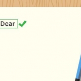Aanspreek van 'n formele brief (in engels)