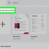 Skep 'n google-dokument