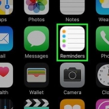 Voeg 'n herinnering by 'n iphone
