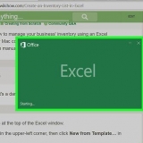Skep 'n voorraadlys in excel