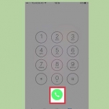 Sit 'n iphone-oproep op wag