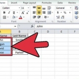 Sorteer 'n lys in excel