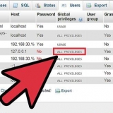 Vee 'n mysql-databasis uit