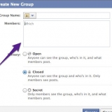 Skep 'n nuwe groep op facebook