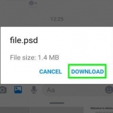 Maak 'n psd-lêer op 'n android oop