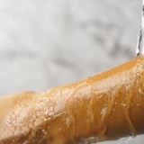 Maak 'n skrop met olyfolie en suiker