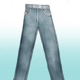 Bleik jeans met bleikmiddel