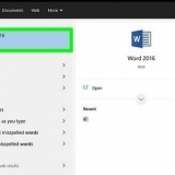 Voeg 'n tabel in word in