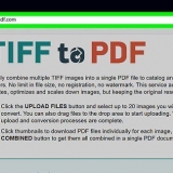 Skakel 'n tiff na 'n pdf om