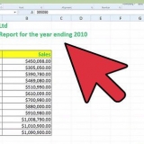 Skep 'n tendensontleding in excel