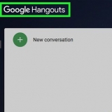 Stuur 'n uitnodiging na google hangouts
