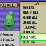 Kry 'n watersteen in pokémon emerald