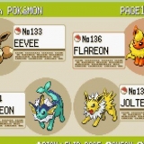 Eevee ontwikkel in pokémon