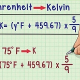 Skakel fahrenheit om na kelvin