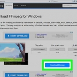 Installeer ffmpeg vir windows