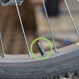 Blaas fietsbande op