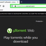 Laai flieks af met utorrent