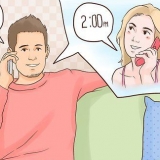 Flankeer met 'n meisie oor die telefoon