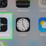 Neem klank op 'n iphone op