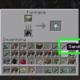 Maak glas in minecraft