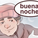 Sê goeie aand en goeie nag in spaans