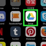 Voeg google drive by files-toepassing op iphone of ipad