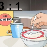 Maak goud skoon met koeksoda