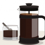 Kleur grys hare met koffie